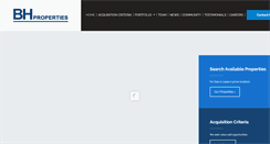 Desktop Screenshot of bhproperties.com